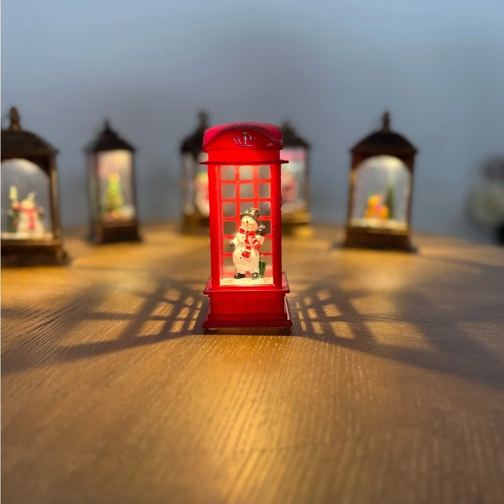 Christmas LED Snowman Lantern | Mini Holiday Decor Night Light
